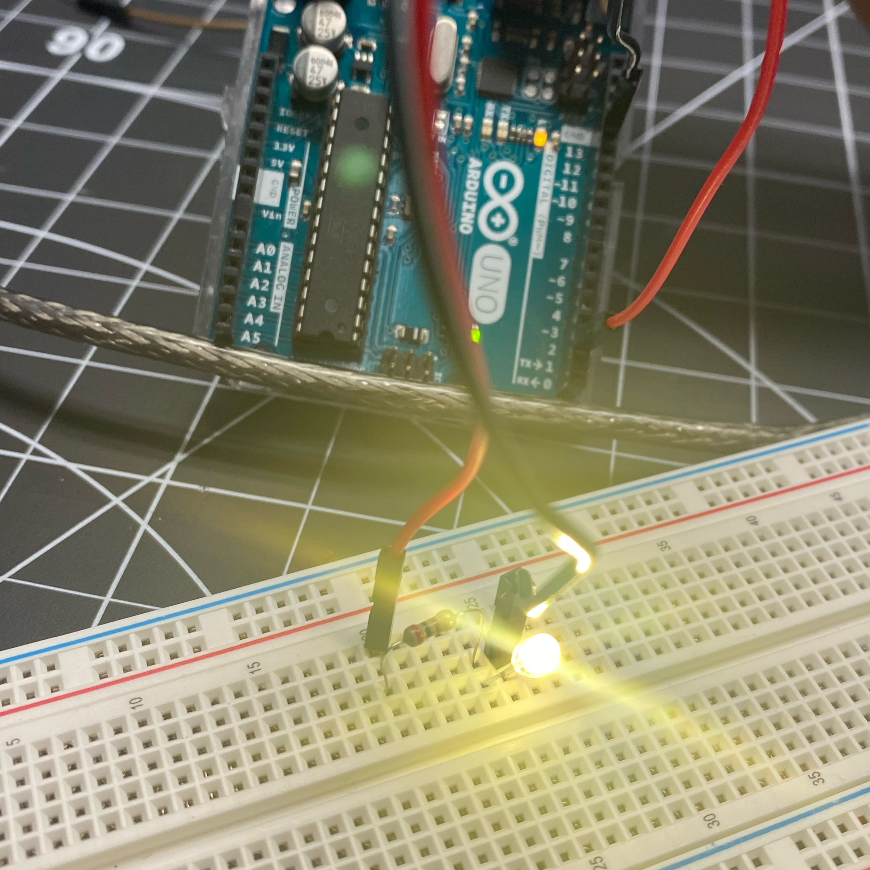 Working with resistors for the first time. This is a singular resistor. This activity is to understand how resistors work and how to position the cables. <div class='container'><iframe class='responsive-iframe' src='https://www.youtube.com/embed/tgbNymZ7vqY'></iframe></div>