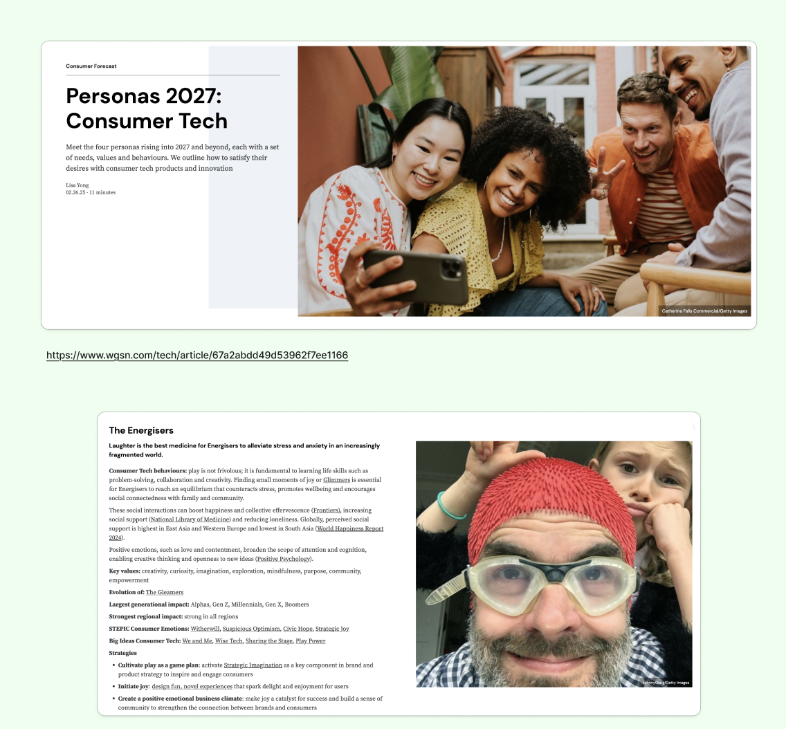 Personas 2027: Consumer Tech by Lisa Yong